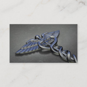 Medical Caduceus Symbol - Business Card