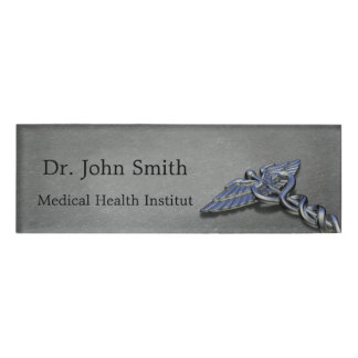 Medical Caduceus Symbol - Name Tag