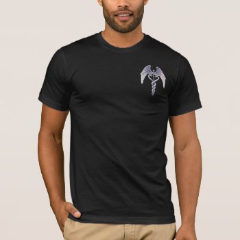 Medical Caduceus Winged Symbol Mens T-shirt by TheInspiredEdge at Zazzle