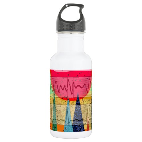Medical Cardiac Rhythm Forest Dreams Stainless Steel Water Bottle