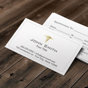 Medical Care Appointment Professional Card