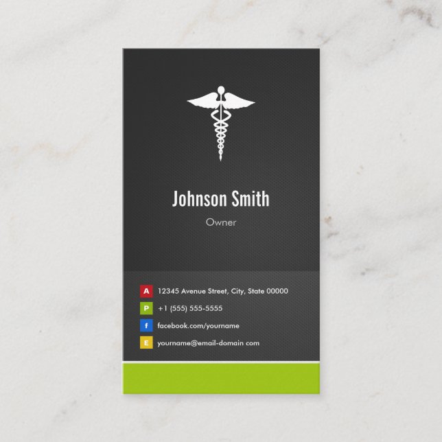 Medical Care - Creative Innovative Business Card (Front)