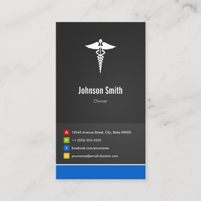 Medical Care - Creative Innovative Business Card (Front)