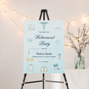Medical Care Frame Retirement Party Welcome Foam Board