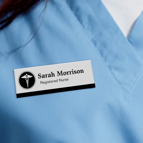 Medical Care Logo Physician Registered Nurse Name Tag