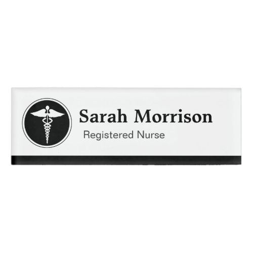 Medical Care Logo Physician Registered Nurse Name Tag