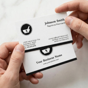 Medical Care Pharmacy Logo - Professional Elegant Business Card