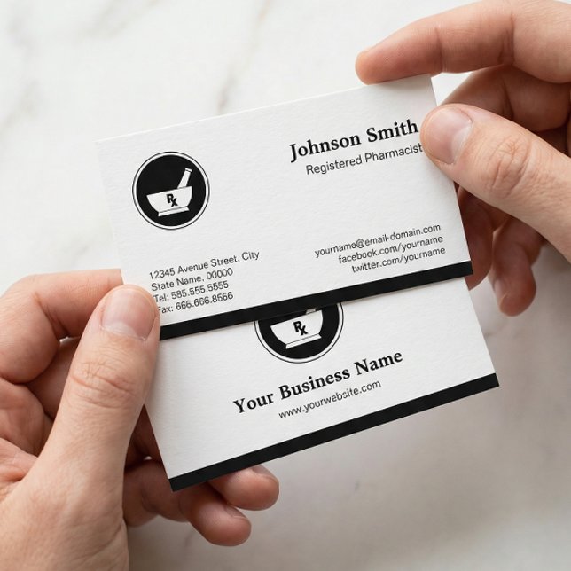 Medical Care Pharmacy Logo - Professional Elegant Business Card (Creator Uploaded)