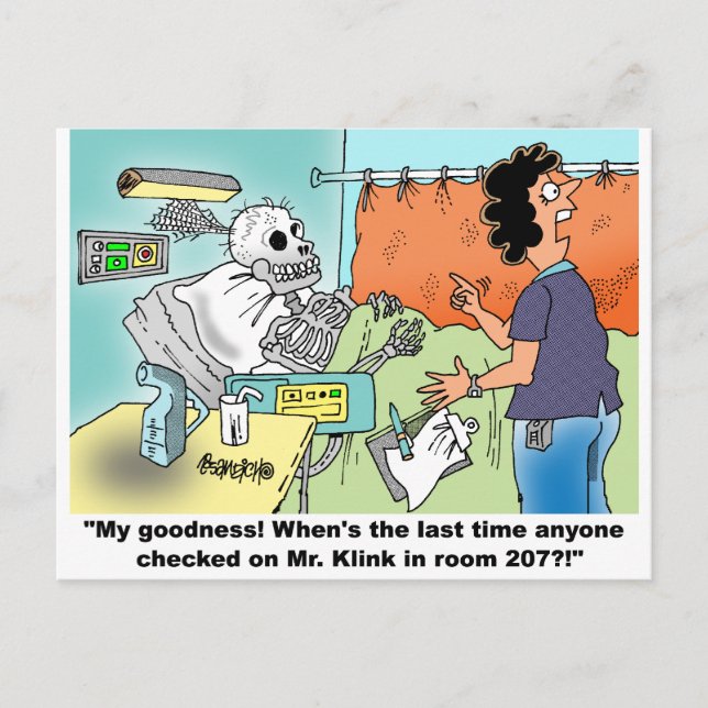 Medical Cartoon Humor Postcard (Front)