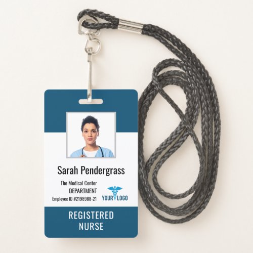 Medical Center Nurse Employee Photo ID Badge