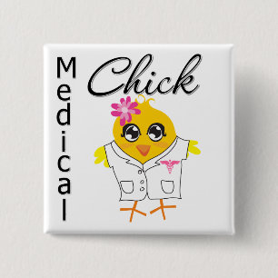 Medical Chick Occupation Button