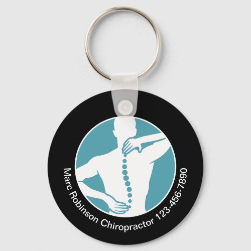 Medical Chiropractor Spine Promotional Keychains