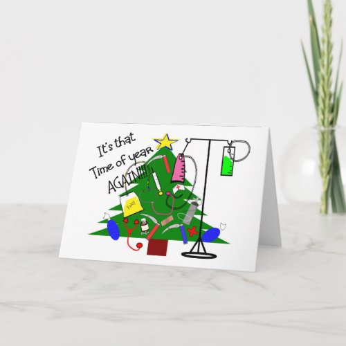 Medical christmas Tree Gifts__Funny Holiday Card