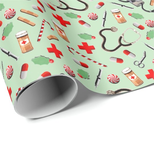 Medical Christmas Wrapping Paper