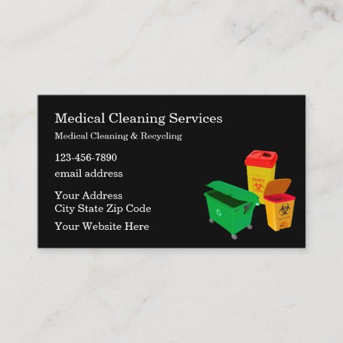 medical Cleaning And Recycling Services Business Card