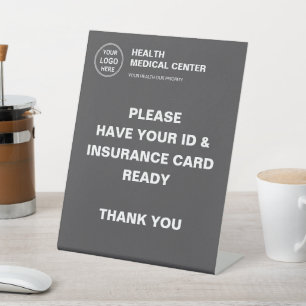Medical Clinic Healthcare Custom Logo Insurance Pedestal Sign
