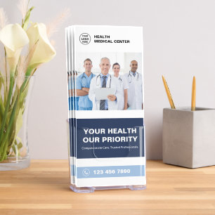 Medical Clinic Healthcare Promotional Bi-Fold Brochure