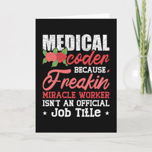 Medical Coder Because Freakin Assistant ICD Coding Card