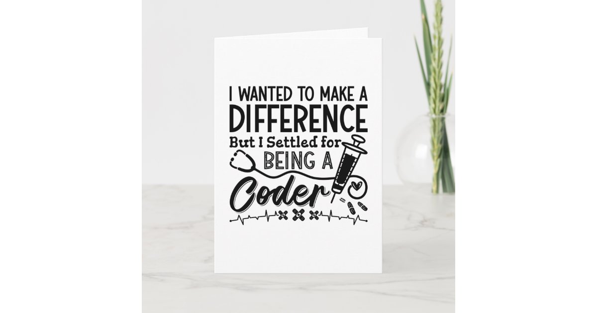 Medical Coder Being A Coder ICD Programmer Coding Card | Zazzle