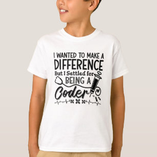 Medical Coder Being A Coder ICD Programmer Coding T-Shirt