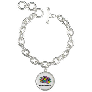 Medical Coder Blooms2 Bracelet