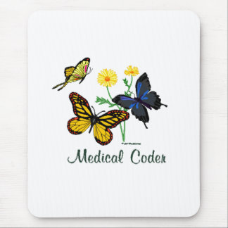 Medical Coder Butterflies Mouse Pad