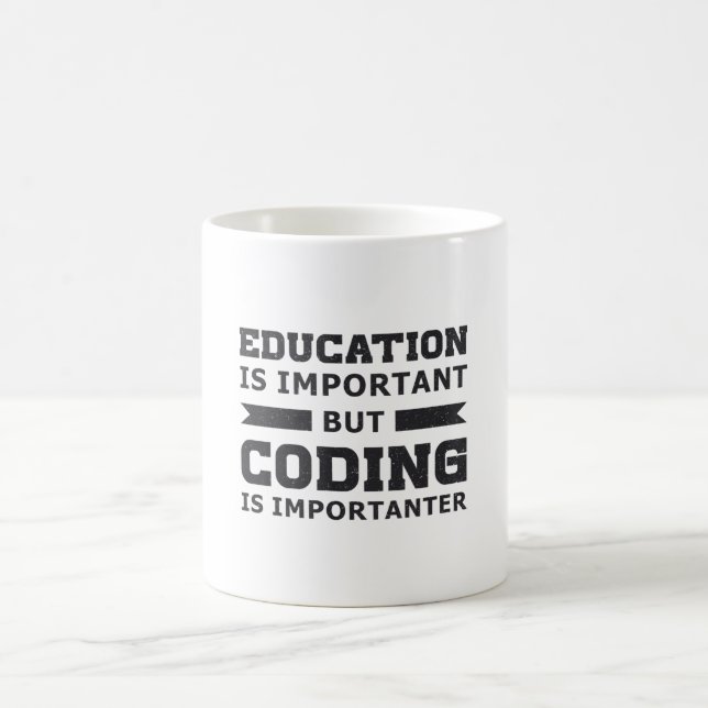 Medical Coder Coding Is Importanter ICD Programmer Coffee Mug (Center)