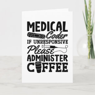 Medical Coder Coffee Assistant ICD Coding Gift Card