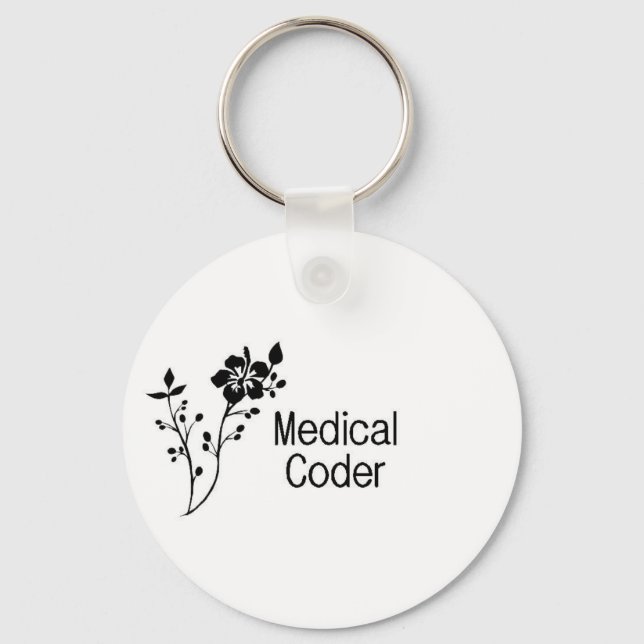 Medical Coder Elegance Keychain (Front)