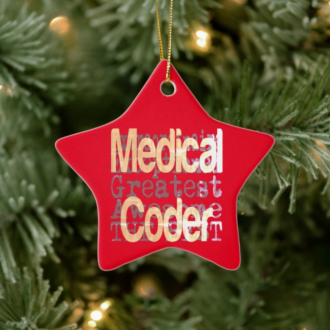 Medical Coder Extraordinaire Ceramic Ornament (Tree)
