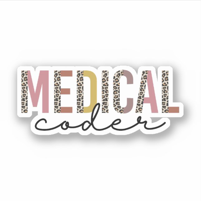 Medical Coder Gifts, Medical Coding Sticker (Front)