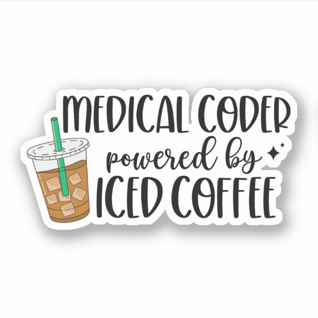Medical Coder Gifts, Medical Coding Sticker (Front)