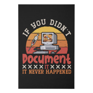 Medical Coder If You Didn't Document ICD Coding Faux Canvas Print
