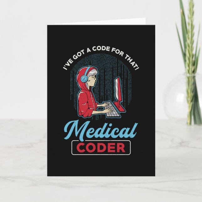 Medical Coder I've Got A Code For That ICD Coding Card (Front)