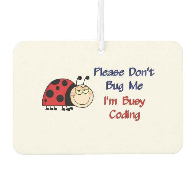 Medical Coder Ladybug2 Air Freshener (Front)