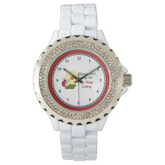 Medical Coder Ladybug Watch