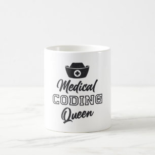 Medical Coder Queen Coding ICD Programmer Gift Coffee Mug