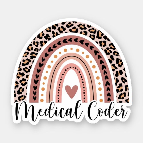 Medical Coder Rainbow Medical Coding Gifts Sticker