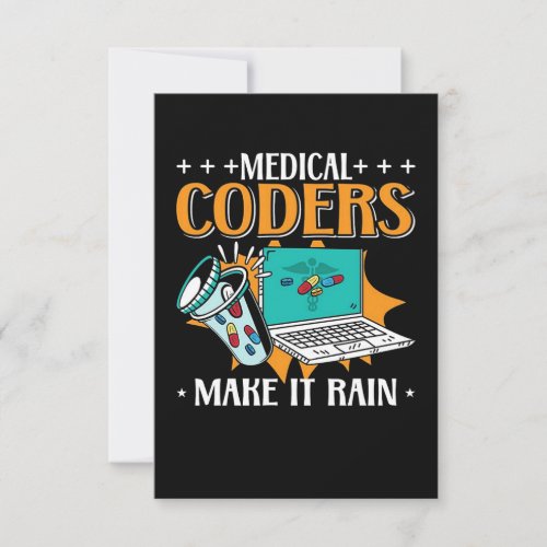 Medical Coders Make It Rain Card