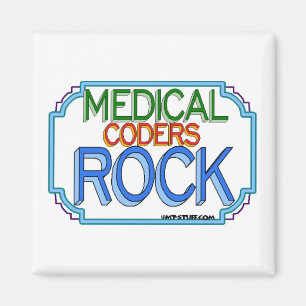 Medical Coders Rock Magnet