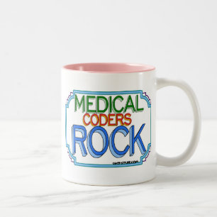 Medical Coders Rock Two-Tone Coffee Mug