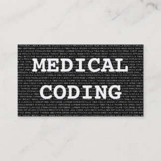 Medical Coding Medical Words Business Card