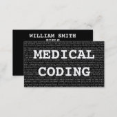 Medical Coding Medical Words Business Card (Front/Back)