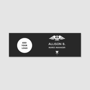 Medical Company Logo Professional Employee Custom Name Tag