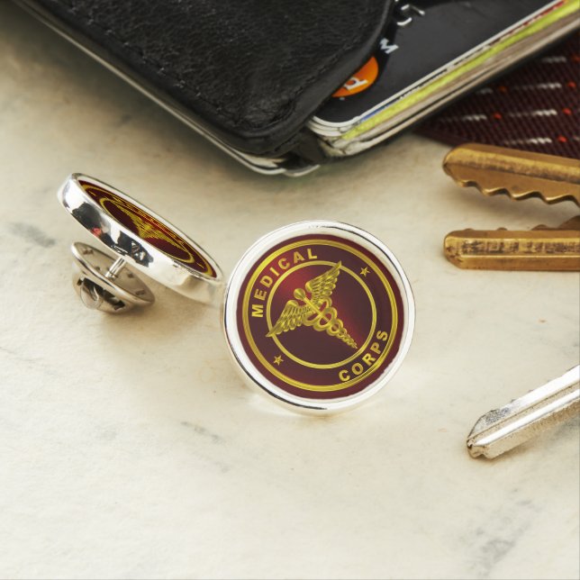 Medical Corps Army Veteran Lapel Pin (In Situ)
