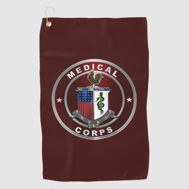 Medical Corps  Golf Towel (Front)