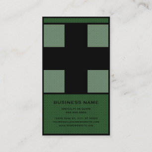 medical cross business card
