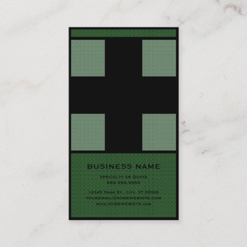 medical cross business card templates