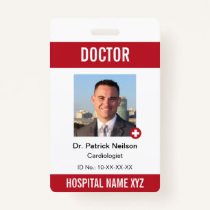 Medical Cross Hospital Staff Photo ID Badge