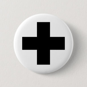 Medical Cross Medical Life Saving Guard Symbol Button